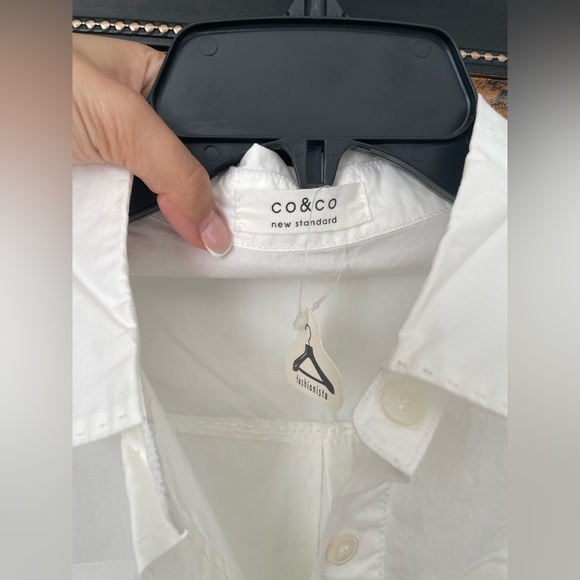 co&co new standard Classic White Button Down Shirt - Picture 3 of 5